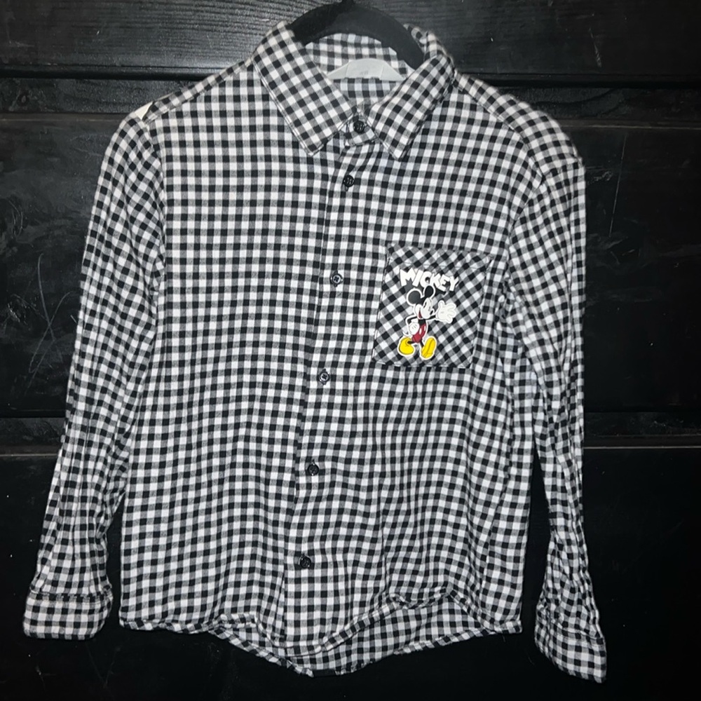 H&M little boy Mickey Mouse button down